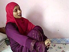 Desi Muslim Girl in Burka Rides Blowjob and Cumshot in HD